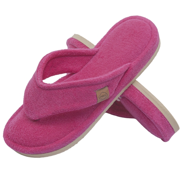Pantufa Anatômica Soft em Atoalhado - Dedo - Pink