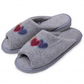 Pantufa Anatômica Aberta em Atoalhado Levite - Mescla