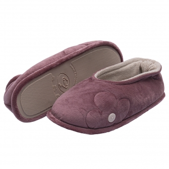 Sapatilha Puff Plush Flexível Quechua Fleece Flor