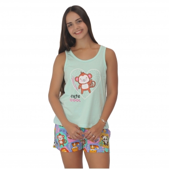 Short Doll Cotton Light Malha Lisa Silk