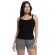 Short Doll de Alcinha em Ribana e Viscolycra Estampada - Preto