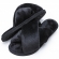 Pantufa Sola Plana em Pelúcia - Preto