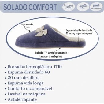 Pantufa Comfort com Pelúcia - PUFF