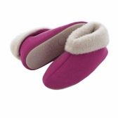 Pantufa Bota Feminina em Atoalhado com Pelúcia - Puff - Pink