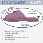 Pantufa Anatômica Malha com laço Cetim - PUFF - Rosa
