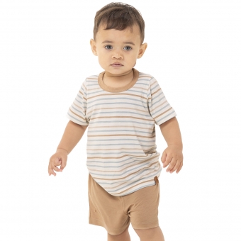 Pijama Masculino Short e Camiseta Listrado-  Baby