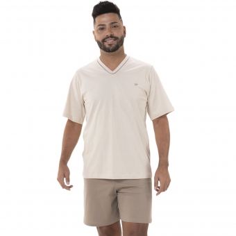 Pijama Masculino em Malha de Algodão - Puff