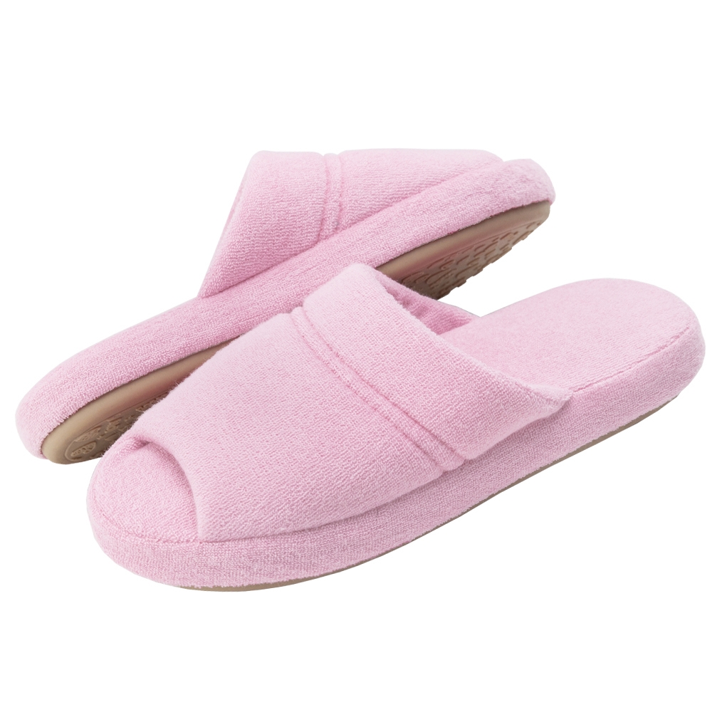 Pantufa Comfort Atoalhada Flexível Espuma 20mm Altura - Rosa Bebê