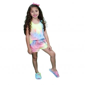 Conjunto Malha Tie Dye Infantil