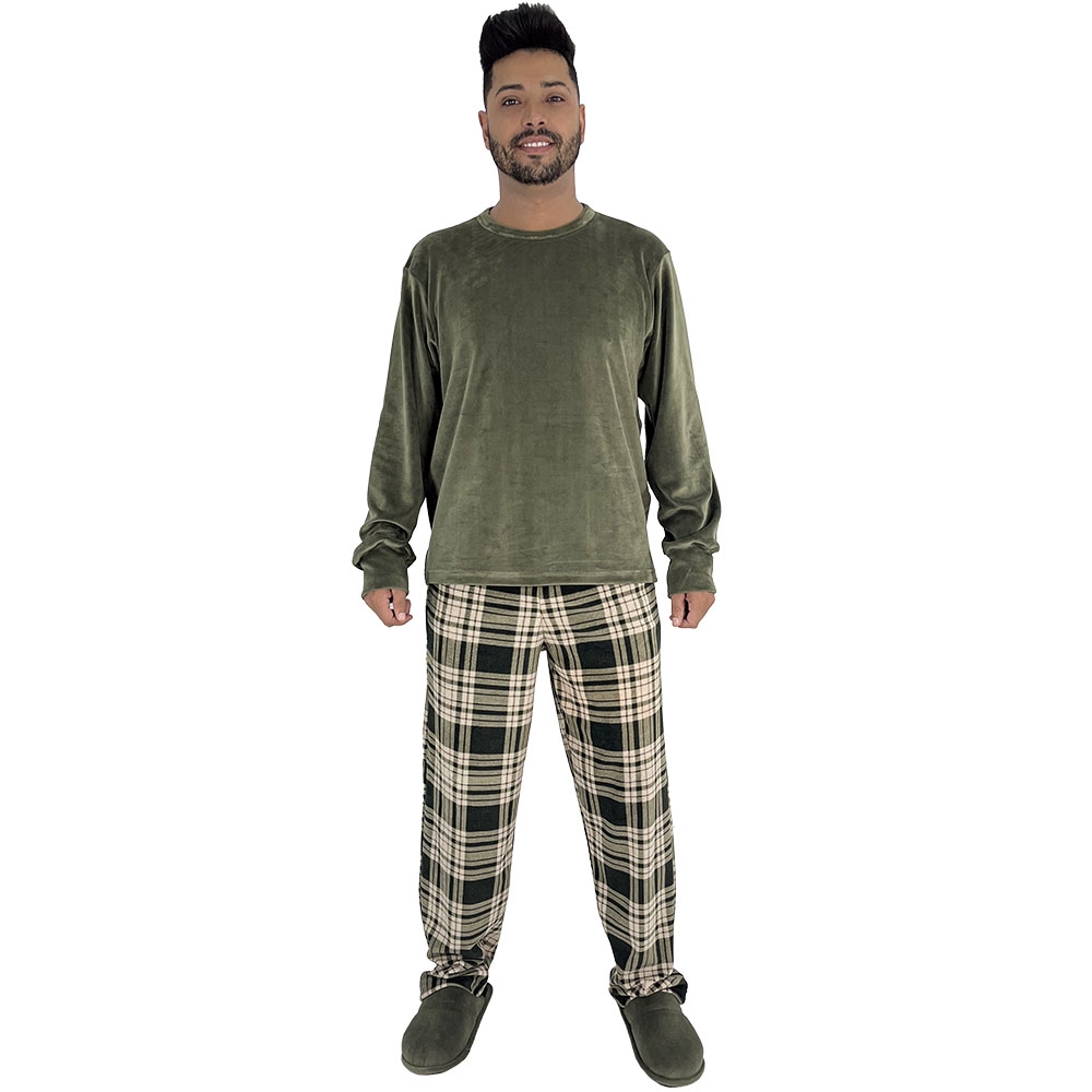 Pijama Masculino Puff Sr P Plush Super Soft Elastano - Única