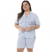 Pijama Americano Premium PLUS -Transform, Bloom and Thrive - Azul