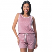Short Doll Regata em Viscolycra Poá