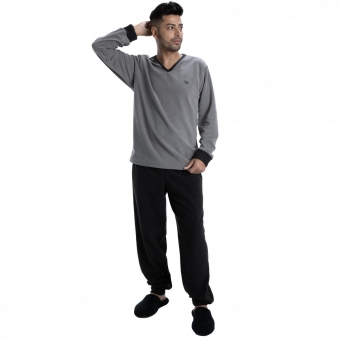 Pijama Masculino em Microsoft Liso
