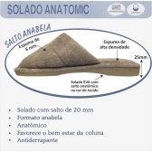 Pantufa Atoalhada Anatômica PUFF - Preto