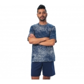 Pijama Masculino em Malha Laserwash - Marinho