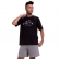 Pijama de Manga em Malha 100% Algodão Montanha com Jacquard Xadrez - Preto