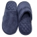 Pantufa Atoalhada Masculina com Espuma Massageadora - PUFF - Índigo