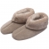 Pantufa Bota Feminina em Atoalhado com Pelúcia - Puff - Caqui