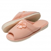 Pantufa Anatômica Malha com laço Cetim - PUFF - Porcelana