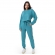 Conjunto Casual Malha Mesclada Cropped - Verde