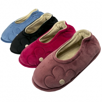 Sapatilha Puff Plush Flexível Quechua Fleece Flor