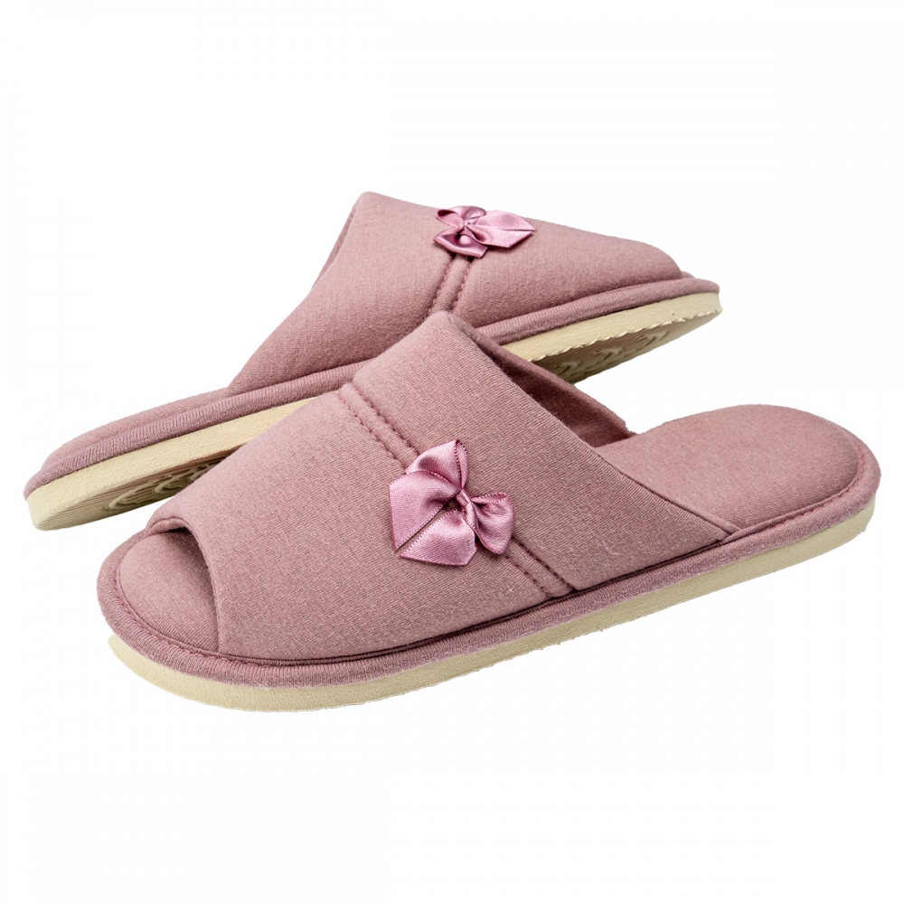 Pantufa Feminina em Malha de Algodão Levite Puff - Amora