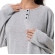 Conjunto Casual Malha Winter com Detalhes em Botões - Mescla