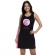 Camisola em Viscolycra Lisa com Estampa Localizada - Preto