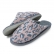 Pantufa Anatômico Plush Com Malha Onça - Mescla