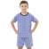 Pijama Infantil Masculino Gamer – Manga Curta e Shorts - Azul