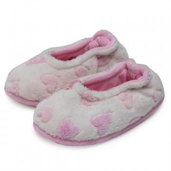 Sapatilha Pelúcia Coração Infantil