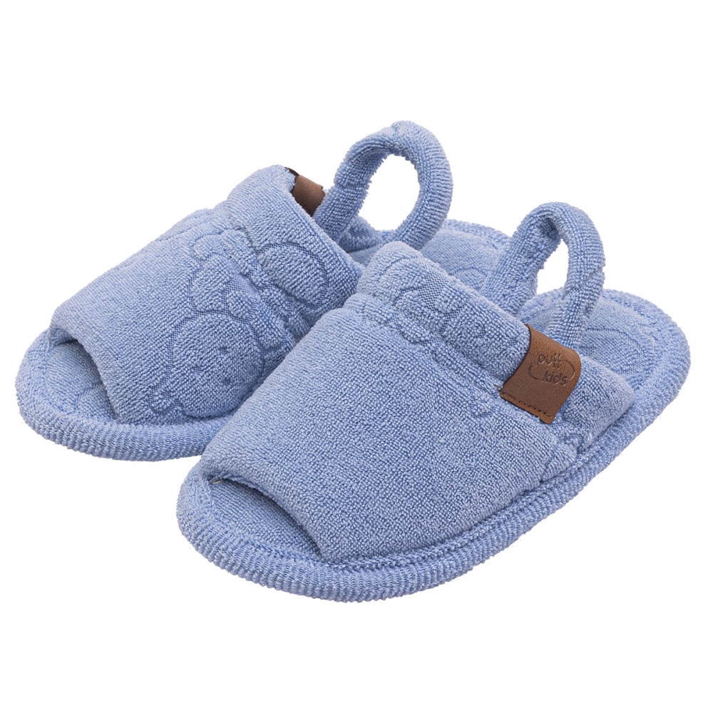 Pantufa para Bebê Toque de Carinho – Puff Kids - Azul