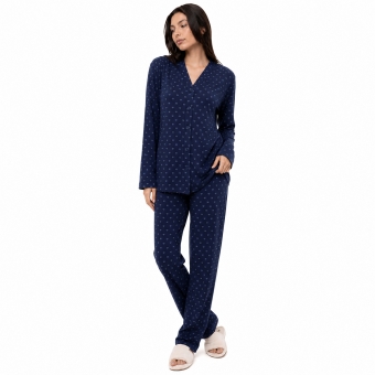 Pijama Cozy Hearts Abotoado