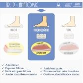 Pantufa Atoalhada Masculina com Espuma Massageadora - PUFF - Mescla
