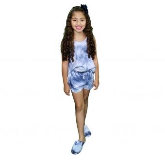 Conjunto Malha Tie Dye Infantil
