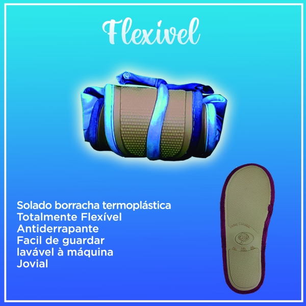 Pantufa Atoalhada Aberta: Conforto Flexível para Seus Pés - índigo