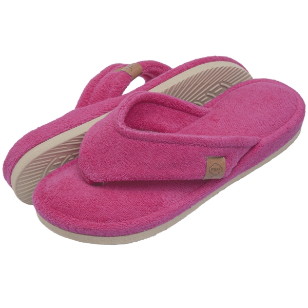 Pantufa Anatômica Soft em Atoalhado - Dedo - Pink