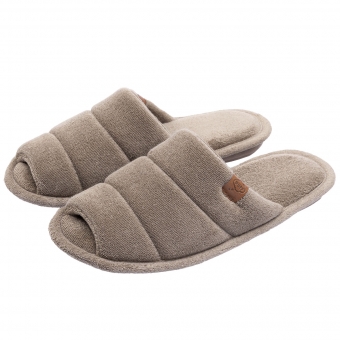 Pantufa Feminina em Atoalhado Solado Anatômico Flexível Puff