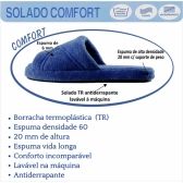 Pantufa PUFF Masculina Atoalhada Lavável à Máquina - Índigo