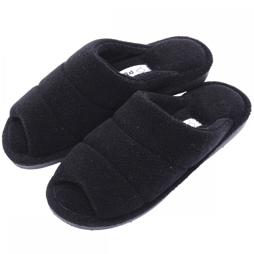 Pantufa Atoalhada Anatômica PUFF - Preto