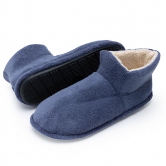Bota Masculina Anatômica Flexível em Atoalhado com Pelúcia