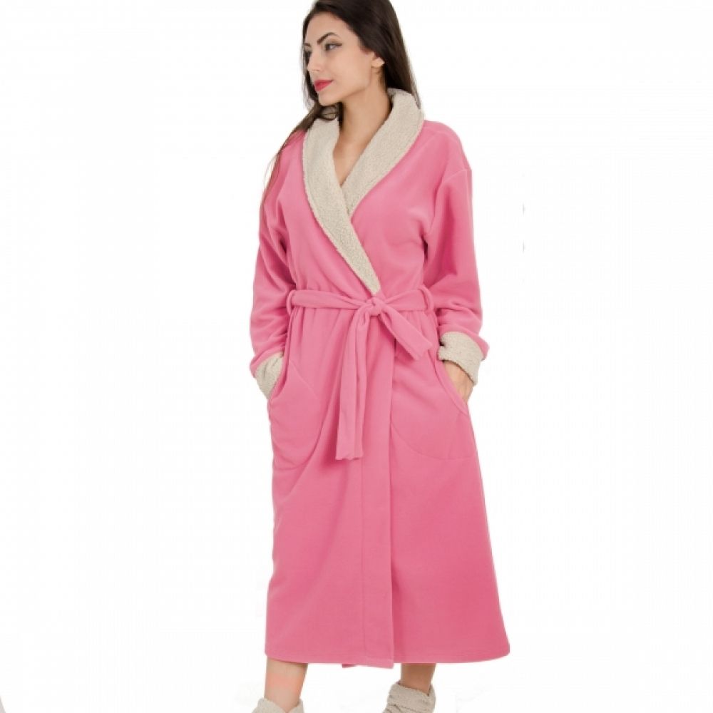 Robe Microsoft com Pelúcia - Rosa