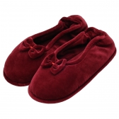 Sapatilha Flexível Plush com Laço PUFF - Bordô