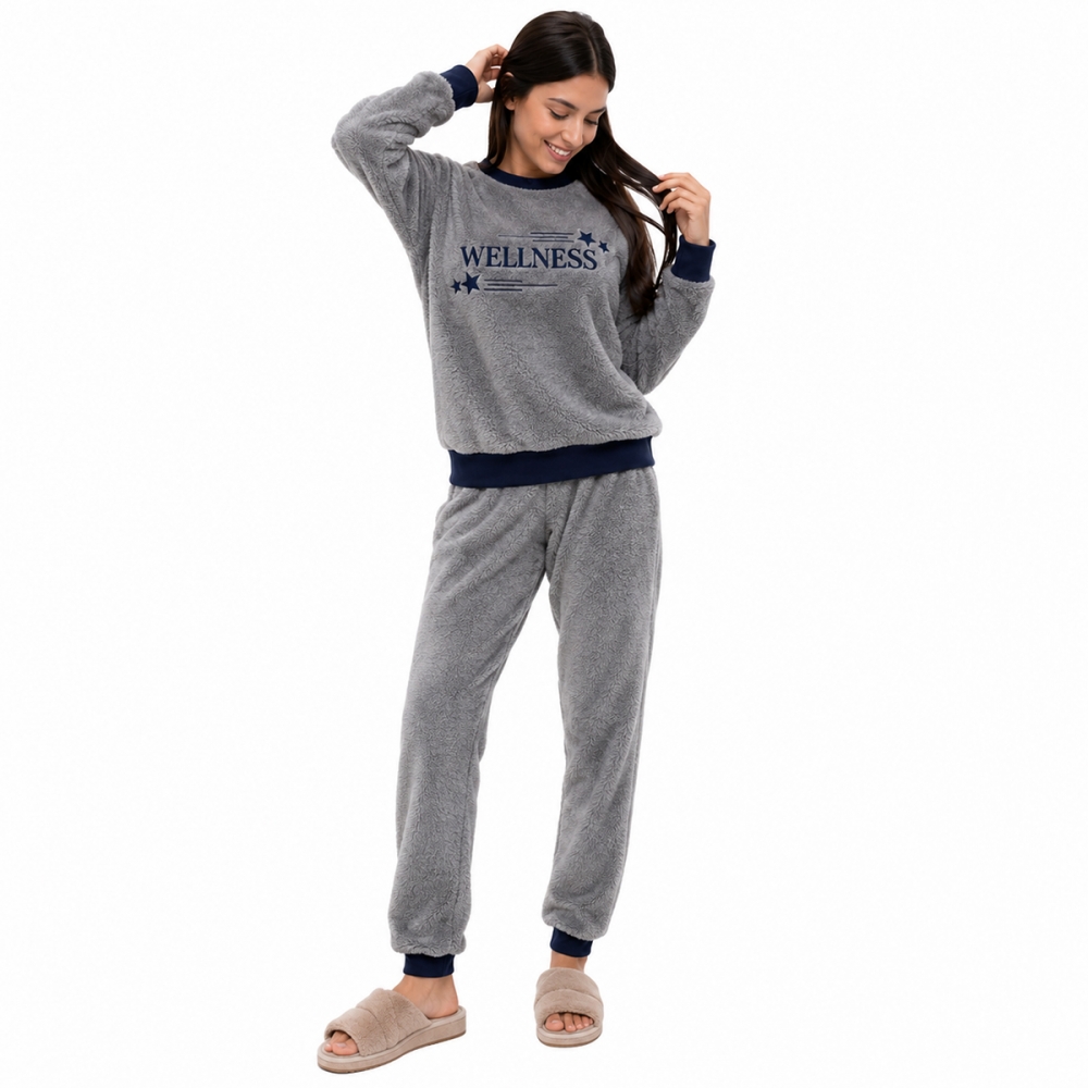 Pijama Feminino Pelúcia Fleece Wellness