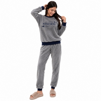 Pijama Feminino Pelúcia Fleece Wellness