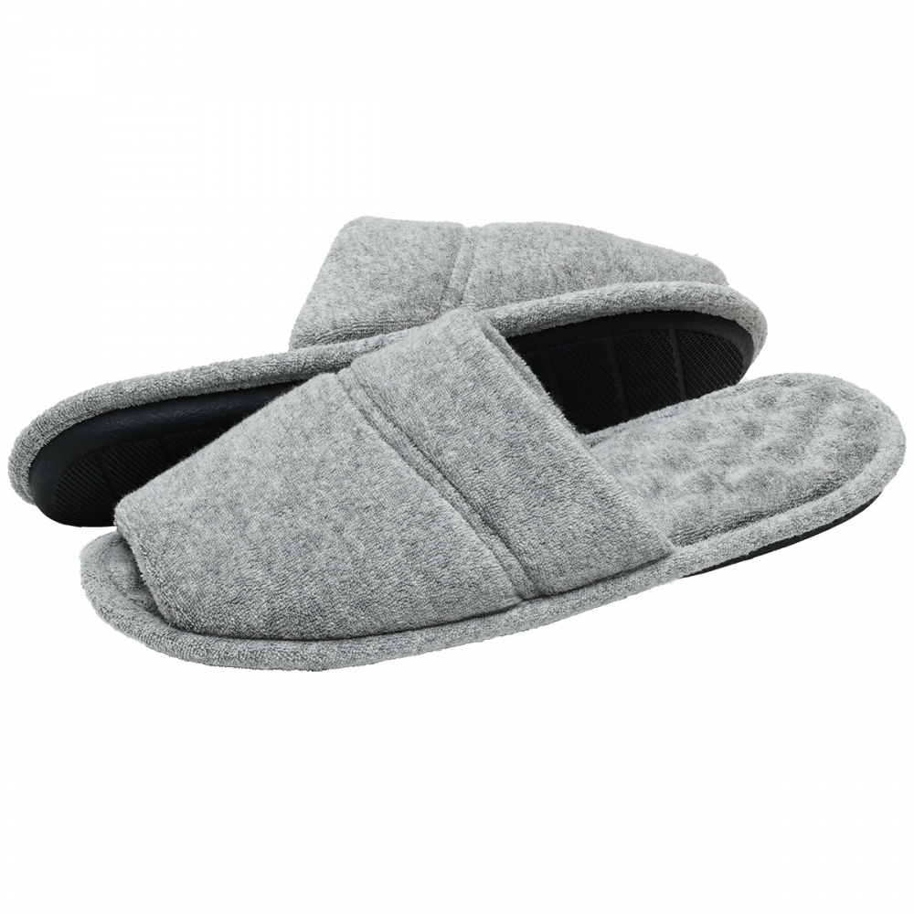 Pantufa Atoalhada Masculina com Espuma Massageadora - PUFF - Mescla